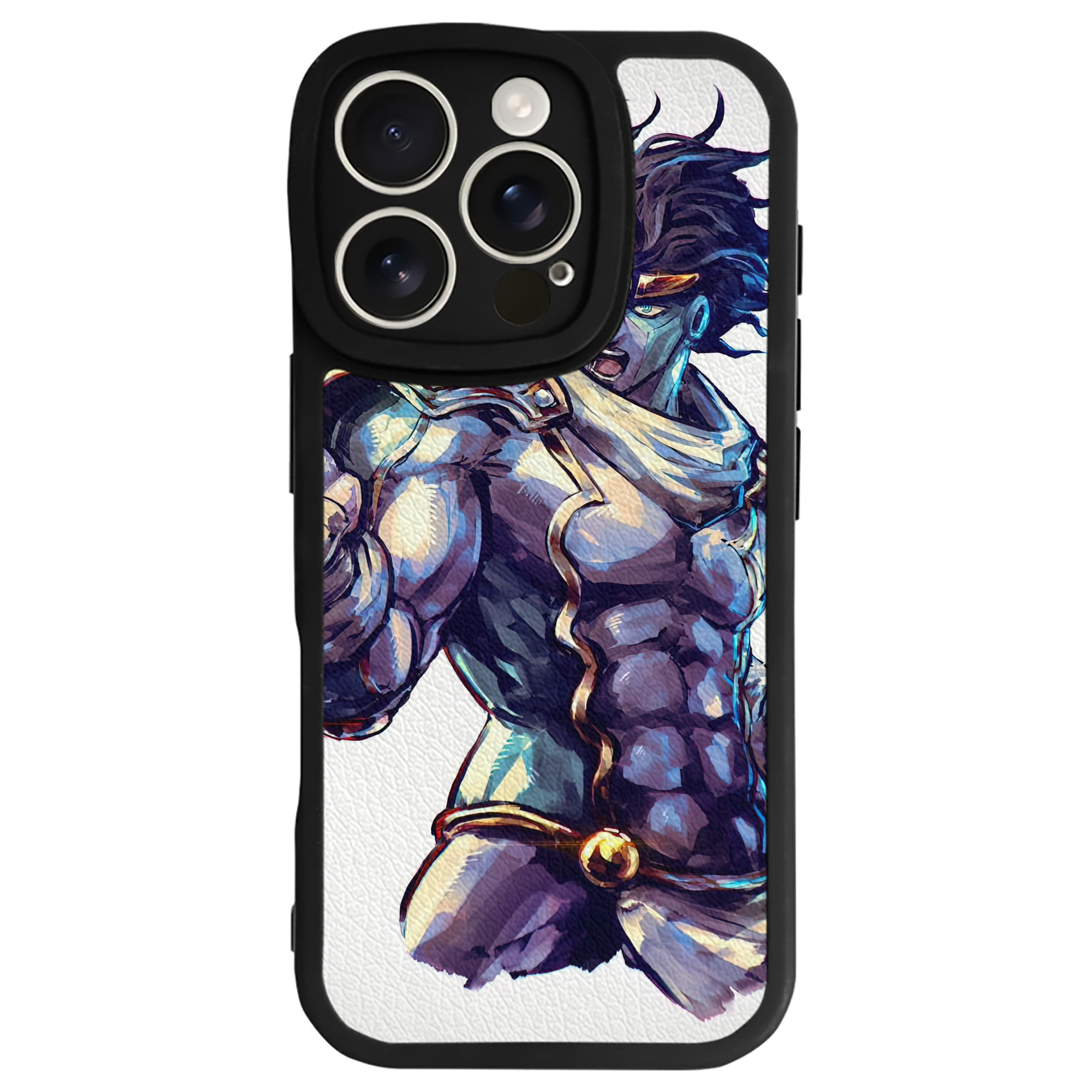 （画像用） ジョジョの奇妙な冒険 JoJo's Bizarre Adventure 【iPhone 16シリーズ対応】シリコンスマホケース（レザー調） 材質：シリコン